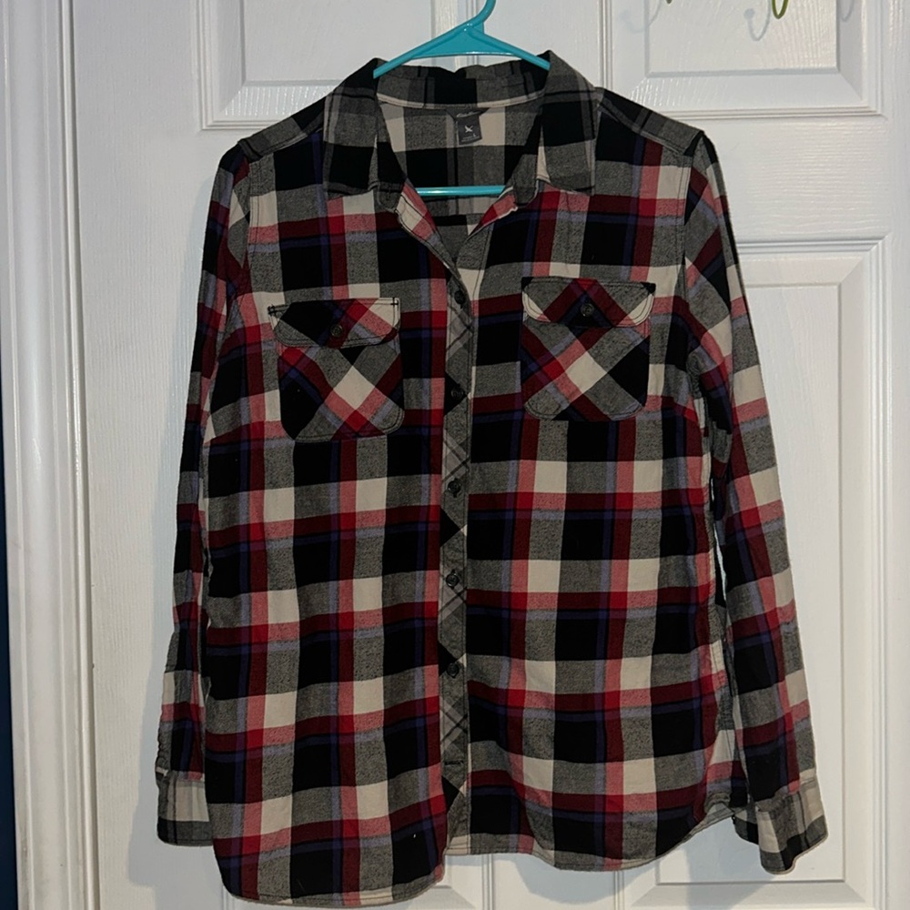 Eddie Bauer Plaid Button-Up Shirt